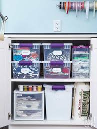These cheap and easy dollar tree craft room storage ideas are perfect for small spaces and will help you maximize your space. Fresh Ideas To Organize Your Sewing Room Better Homes Gardens