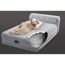 Intex Queen Dura Beam Deluxe Series Comfort Headboard Airbed With Internal Pump Sam S Club In 2020 Air Bed Headboards For Beds Headboard