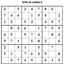 Un sudoku comporte 9 grilles de 9 cases chacune qui forment un grand carré de 81 cases. Sudoku Primaire Niveau 2 Grille 6 Tete A Modeler