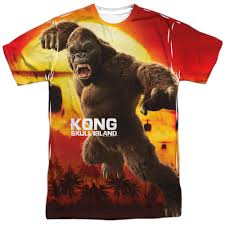Бри ларсон, тянь цзин, том хиддлстон и др. Attack Of The King T Shirt Size M Skull Island Kong Shirts Clothing