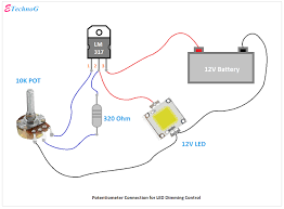 Potentiometers find their most sophisticated application as voltage dividers. Potentiometer Connection Circuit Diagram Electronics Mini Projects Circuit