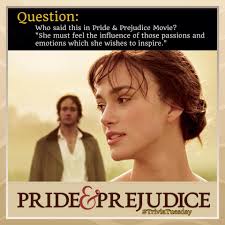 Here are a few discussion questions on plot, themes, and social commentary. Pride Prejudice Triviatuesday Devoted Fans Of Pride Prejudice 2005 Facebook