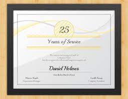 Years of service certificate templates the recognition of the employees is very important in the company to make them realize that their all efforts and contributions in the success of the company is valued and respected. Years Of Service Certificate Longevity By Award Hut