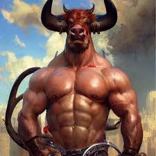 bull bullman cow cowman furry fursona bodybuilder, | Stable Diffusion |  OpenArt