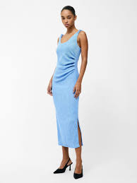 Buy French Connection Blue Trixie Text Knot Strap Midi Dress from the Next  UK online shop