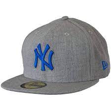 New Era Seasonal Contrast Cap Mlb Ny Yankees Heathergrey Blue Bone
