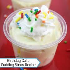 Birthday Cake Pudding Shots Recipe Birthday Cake Pudding Shots Recipe Pudding Shots Shot Recipes Pudding Shot Recipes