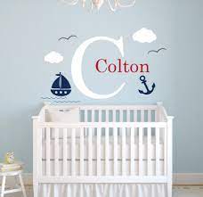 11 baby boy nursery ideas. Custom Nautical Name Wall Decal Little Sailor Room Decor Baby Boys Bedroom Nursery Wall Decal Nautical Theme Vinyl Wallpaper A43 Nursery Wall Decal Room Decorationname Wall Decals Aliexpress