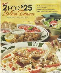Purchase any entree at olive garden and take home another entree for only $5! Save At Olive Garden With The 2 For 25 Italian Dinner Deal Through August 5 Yum Dinner Dinner Deals Italian Dinner