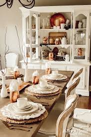 Loving These Copper Decor Accents Right Now Perfect For Winter And Paired With Wood Tones See How Marly De In 2020 Fall Dining Room Copper Decor Accents Copper Decor