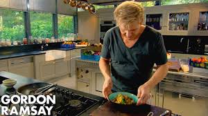 The chefs head to the outdoor kitchen and get a quick demo. Gordon S Quick Simple Dinner Recipes Gordon Ramsay Youtube