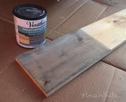 Varathane Weathered Wood Accelerator Ana White Woodworking Projects Grey Stained Wood Staining Wood Weathered Wood Stain