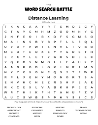 This incredible game allows students to explore north american birds. Hard Printable Word Search Puzzles The Word Search Battle