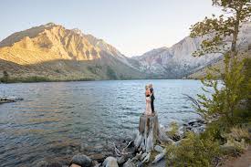 The air was cool, the lakes a deep emerald green, and tall pines flanked the winding roads. Convict Lake Wedding Hayley Pablo Stephan Adriana