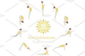 Sun Salutations Yoga Illustrations Yoga Illustration Sun Salutation Yoga