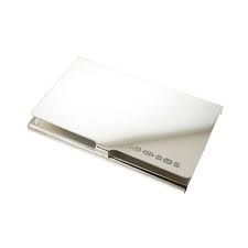 Ready to ship in 1 business day. Sterling Silver Business Card Holder Engrave With Message