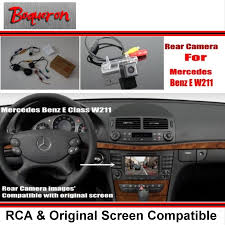 For Mercedes Benz E W211 E280 E300 E320 E55 E63 Car Rear View Back Up Reverse Camera Sets Rca Original Screen Compatible Benz E Mercedes Benz Benz