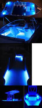 4 Pcs Blue Led Boat Light Deck Waterproof 12v Kit Bass Courtesy Bow Trailer Jon Boat Lights Boat Plans Boat