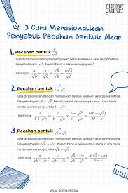 Maybe you would like to learn more about one of these? Bentuk Akar Sifat Sifat Dan Cara Merasionalkannya Matematika Kelas 9