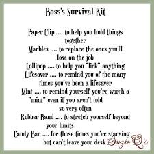 Boss S Survival Kit Includes Topper And Card Digital Etsy Gifts For Boss Survival Kit Gifts Bosses Day