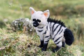 Aardwolf / Hyena Puppy - Realistic Poseable Toy (MADE to ...