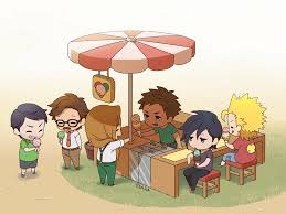 Stardew Valley Art Ice Cream Social Shane Harvey Elliott Alex Sebastian Sam 5sverb7gf2 Stardew Valley