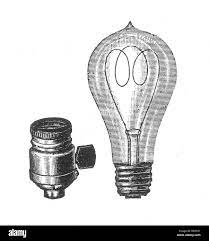 Thomas Edison, Glühlampe, 19. Jahrhundert Stockfotografie - Alamy