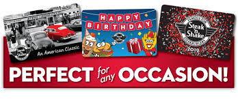 Amazon.com gift cards are redeemable toward millions of items at amazon.com, have no fees, and never, ever expire. Gift Cards Steak N Shake