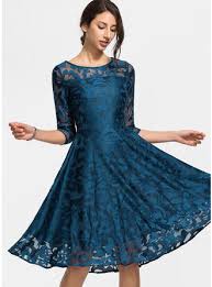 Print Floral 3 4 Sleeves A Line Knee Length Vintage Casual Party Elegant Dresses 199246909 With Images Elegant Casual Dress Elegant Dresses Dresses