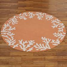 You'll find stylish area rugs to match any color palette. Coral Border Indoor Outdoor Round Rugs By Liora Manne