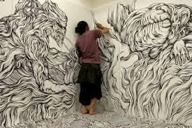 Amazing Wall To Wall Drawings Japanese Artists Art Drawings