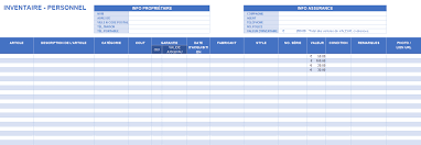 Fiche technique sur congélateur table top listo mini congélateur. Modeles Gratuits D Inventaire Pour Excel Smartsheet