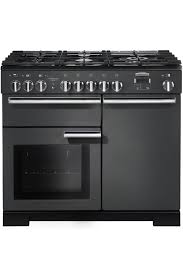Gas range with steam cleaning oven in slate. Rangemaster Professional Deluxe Pdl100dffsl C 100cm Kitchen Economy