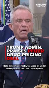 The Trump administration had high praise for President Trump in securing a  deal with Pfizer to lower prescription drug costs in the U.S., MORE ON THE  DEAL: https://bit.ly/4gPsOan