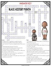 Use these free black history month printable crossword puzzles to teach students about notable civil rights heroes like rosa parks and martin luther king (or browse our mlk crosswords), abolitionists like harriet tubman and frederick douglas. Black History Month Crossword Comprehension Puzzle By Bow Tie Guy And Wife