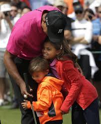 Tiger woods with girlfriend erica herman and son charlie getty images. Tiger Woods Children Would Rather Be Lionel Messi Than Their Father New York Daily News