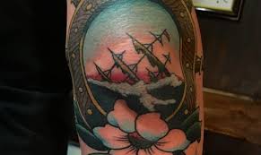 This is a black hole inside the wearer's ribcage. Classic Tattoo Archives Brian Kelly Army