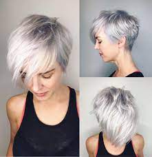 What is a pixie cut hairstyle? Choppy Gray Pixie With Bangs Long Pixie Hairstyles Stylish Short Hair Hair Styles