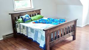 Wood platform bed twin bed frame mattress foundation sleigh bed with headboard/footboard/wood slat support. Simple Bed Full Size Bed Frame Ana White