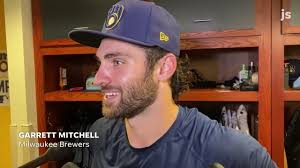 Brewers centerfielder Garrett Mitchell describes his first MLB home run