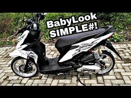 Modif vario 125 old putih, modif vario 125 2017, modif vario, modif vario 150, modif vario thailok, modif vario. Modifikasi Honda Beat Street Babylook