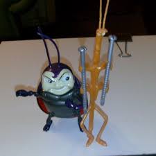They escape predation by blending into plant material. Disney Pixar Bugs Life Inventor Francis And Slim 6 Inch Ladybird Stick Insect
