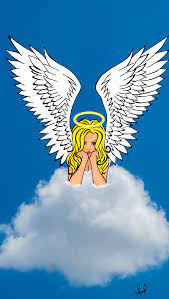 Angelical Y Hermosa Dibujos Nubes