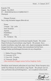 Sistematika cara membuat surat lamaran pekerjaan menjadi mudah dipahami dan juga terdapat aspek adab atau sopan santun. Get Contoh Surat Lamaran Kerja Tulis Tangan Umum Images Contohsurat Lif Co Id