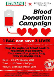 National blood centre malaysia : 20 27 Feb 2021 Econsave Blood Donation Campaign Everydayonsales Com