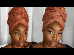 Learn How To Tie An African Head Wrap With These Easy Tutorial Videos Various Fabrics And Styles For Short Hair Wrap Scarf Headwrap Tutorial Turban Headwrap