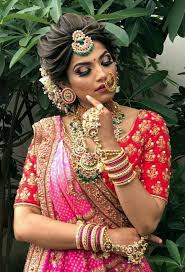 Pin On Vintage Indian Bridal Makeup Bridal Hair Buns Indian Hairstyles