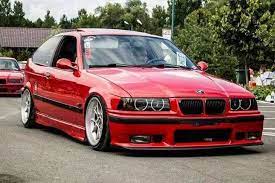 Bmw E36 3 Series Red Slammed Bmw Bmw E36 Compact Bmw Cars