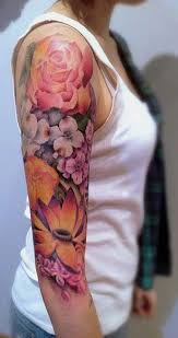 48 Trendy Tattoo Sleeve Women Color Flower Watercolor Tattoo Sleeve Sleeve Tattoos For Women Flower Tattoo Arm