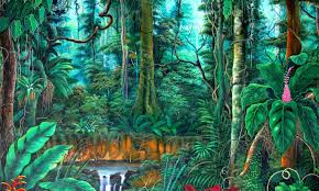 Image Result For Amazon Rainforest Paintings Tropical Painting Painting Rainforest